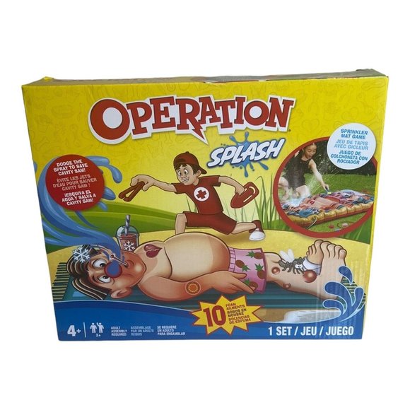 Hasbro Operation Splash Family Game for Your Water Fun Outdoor Game - Picture 8 of 9